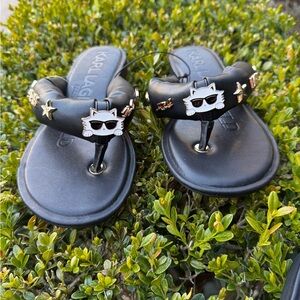 Karl Lagerfeld woman Black Cat Sandals
